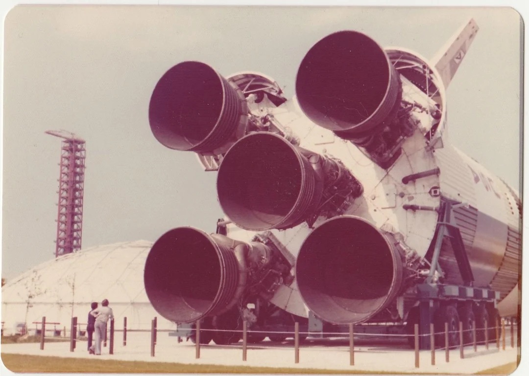 Admiring the Saturn V 