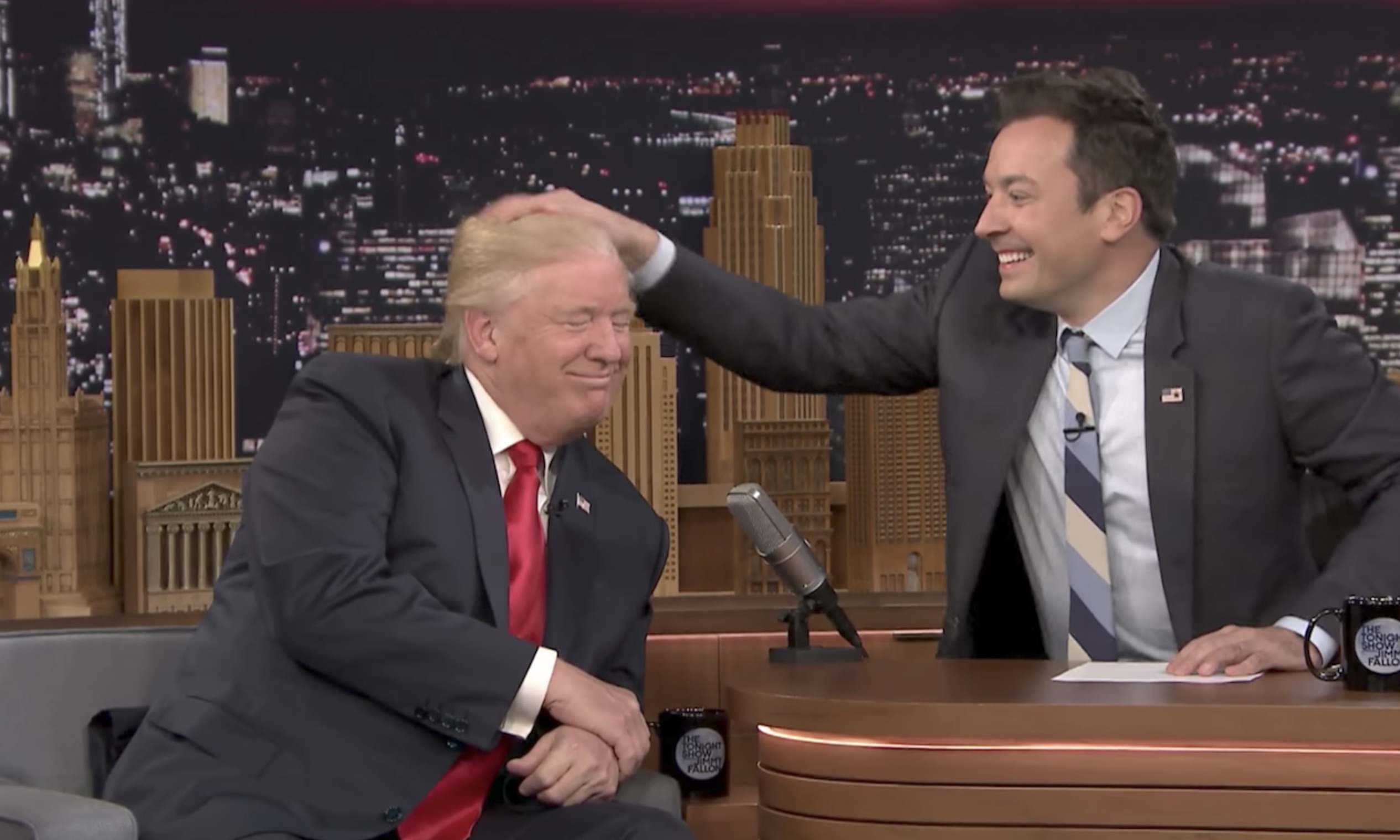 Jimmy Fallon with Donnie T.