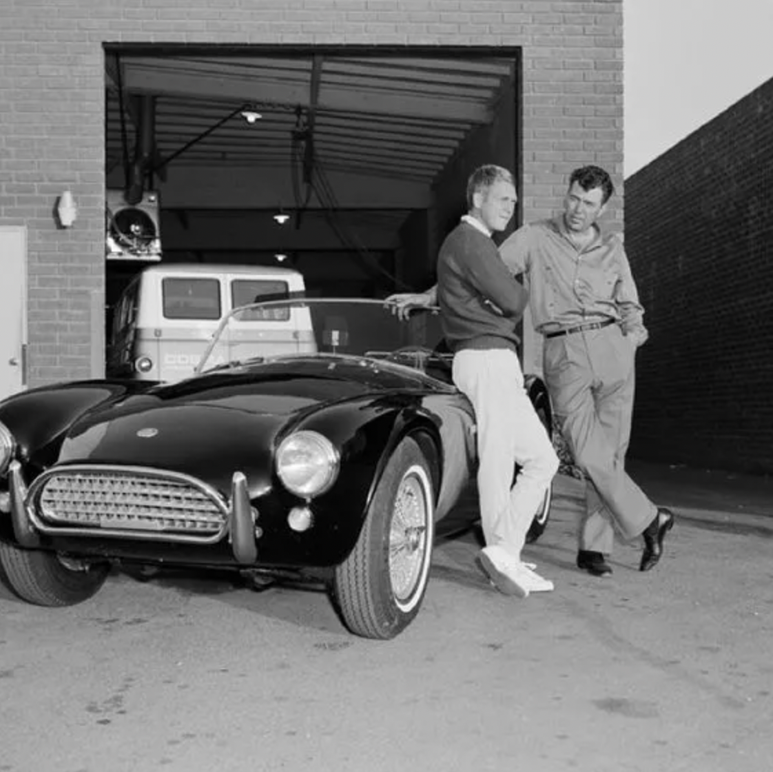 Steve McQueen and Carroll Shelby 