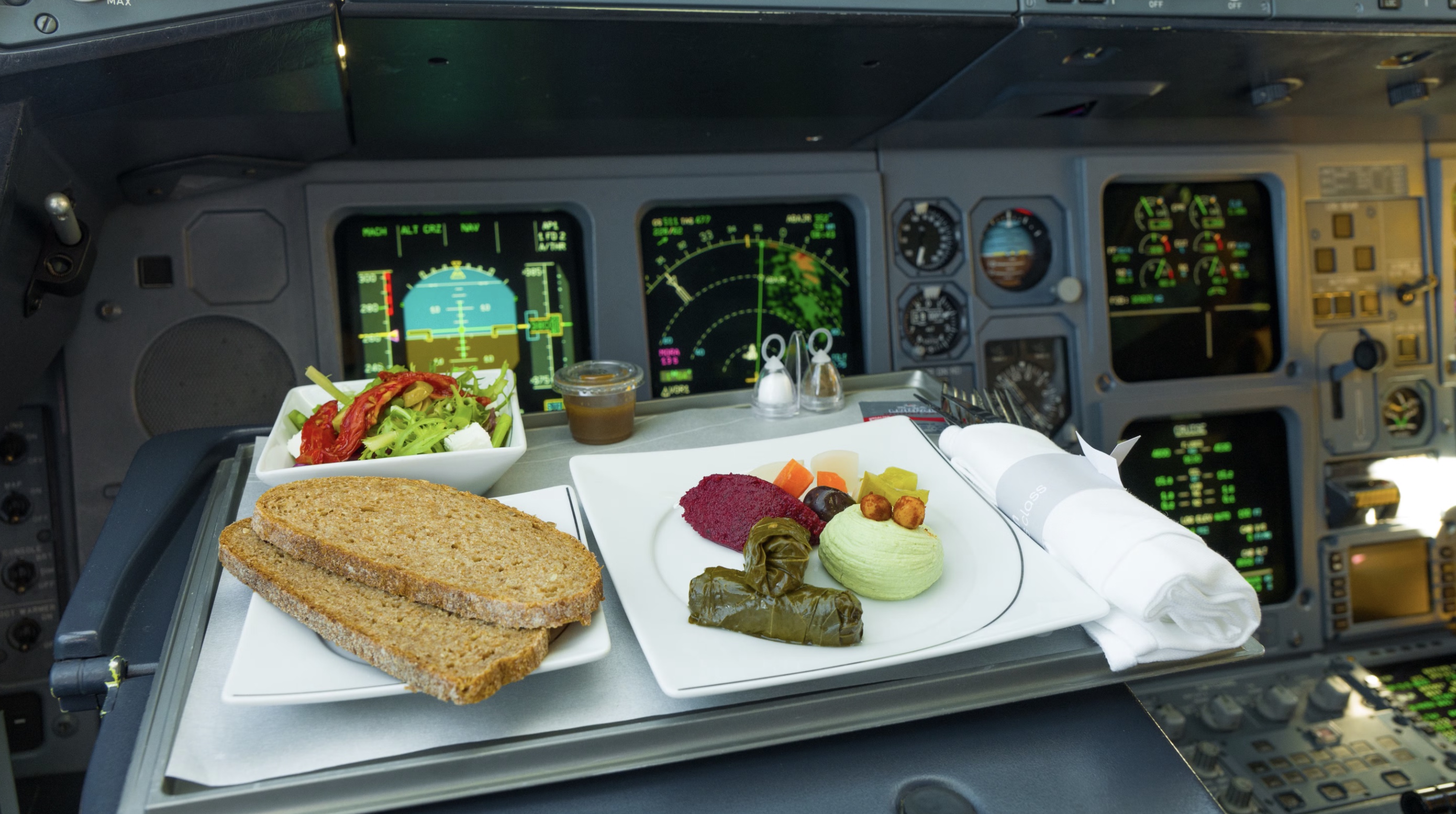 Pilots eat different meals