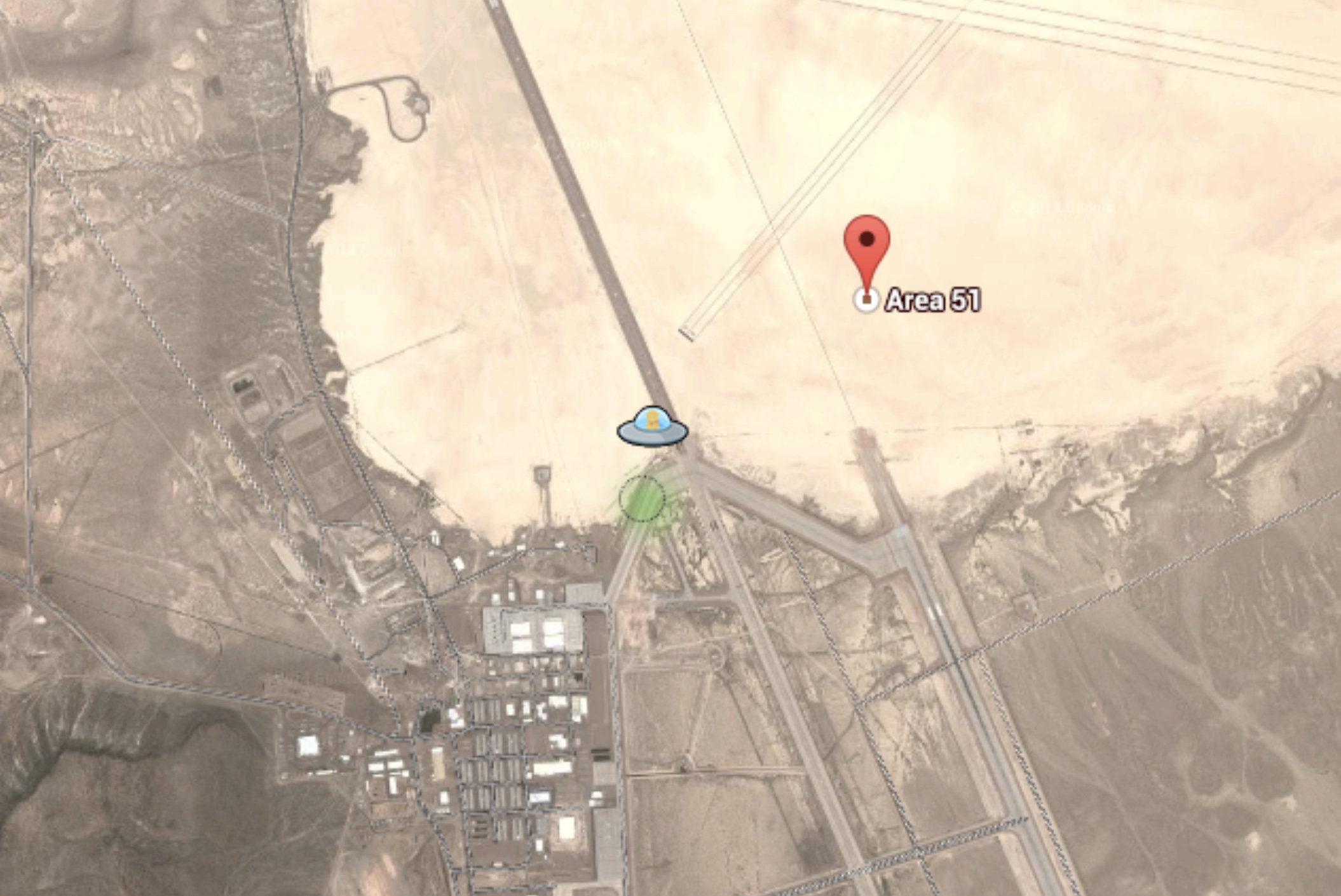 You can see it on Google Maps