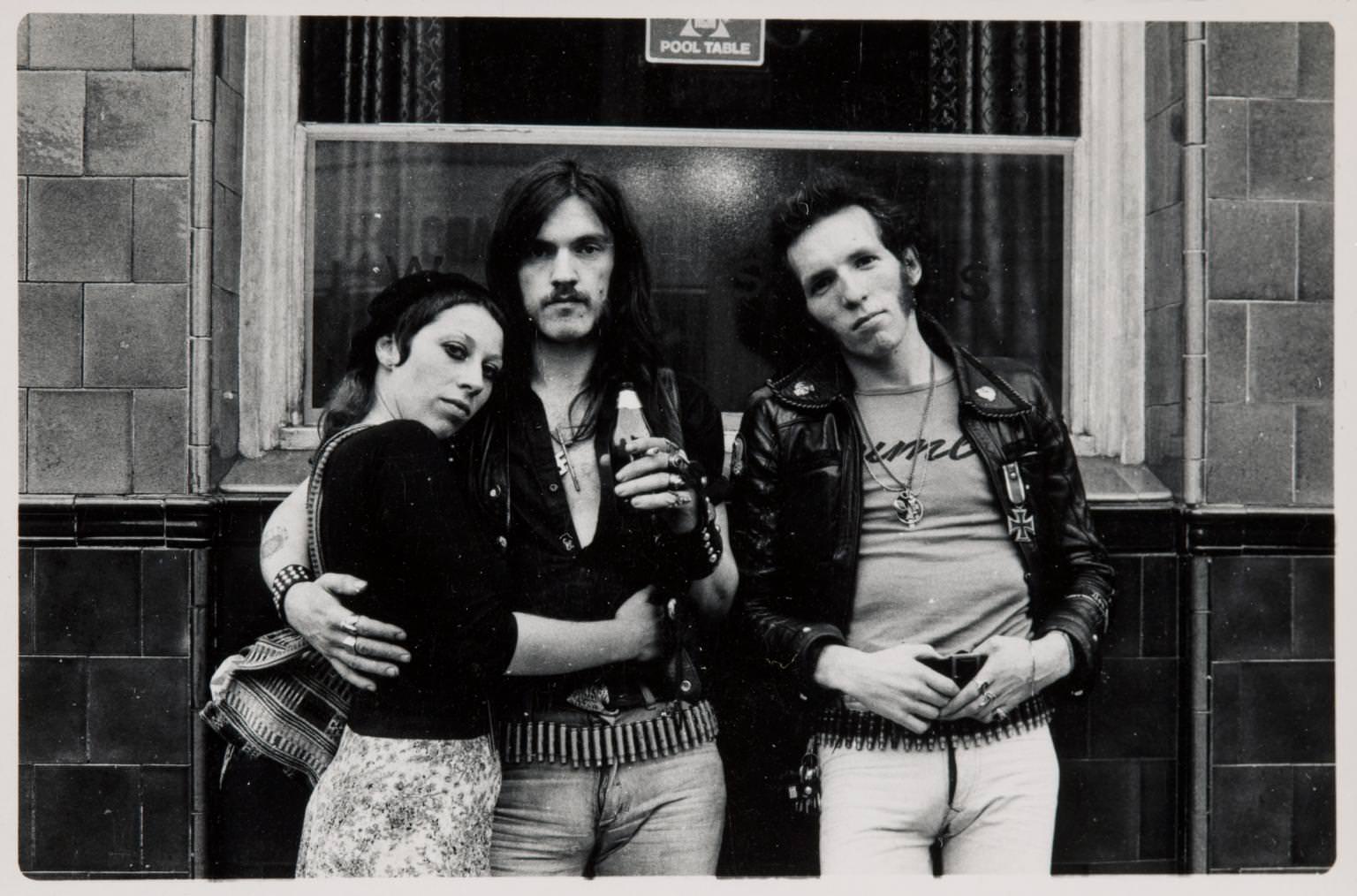 Lemmy with Lucas Fox and a friend - 1975