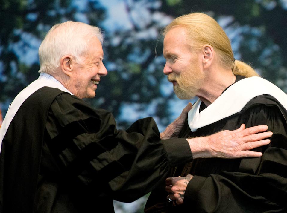 Former President Jimmy Carter and Gregg Allman