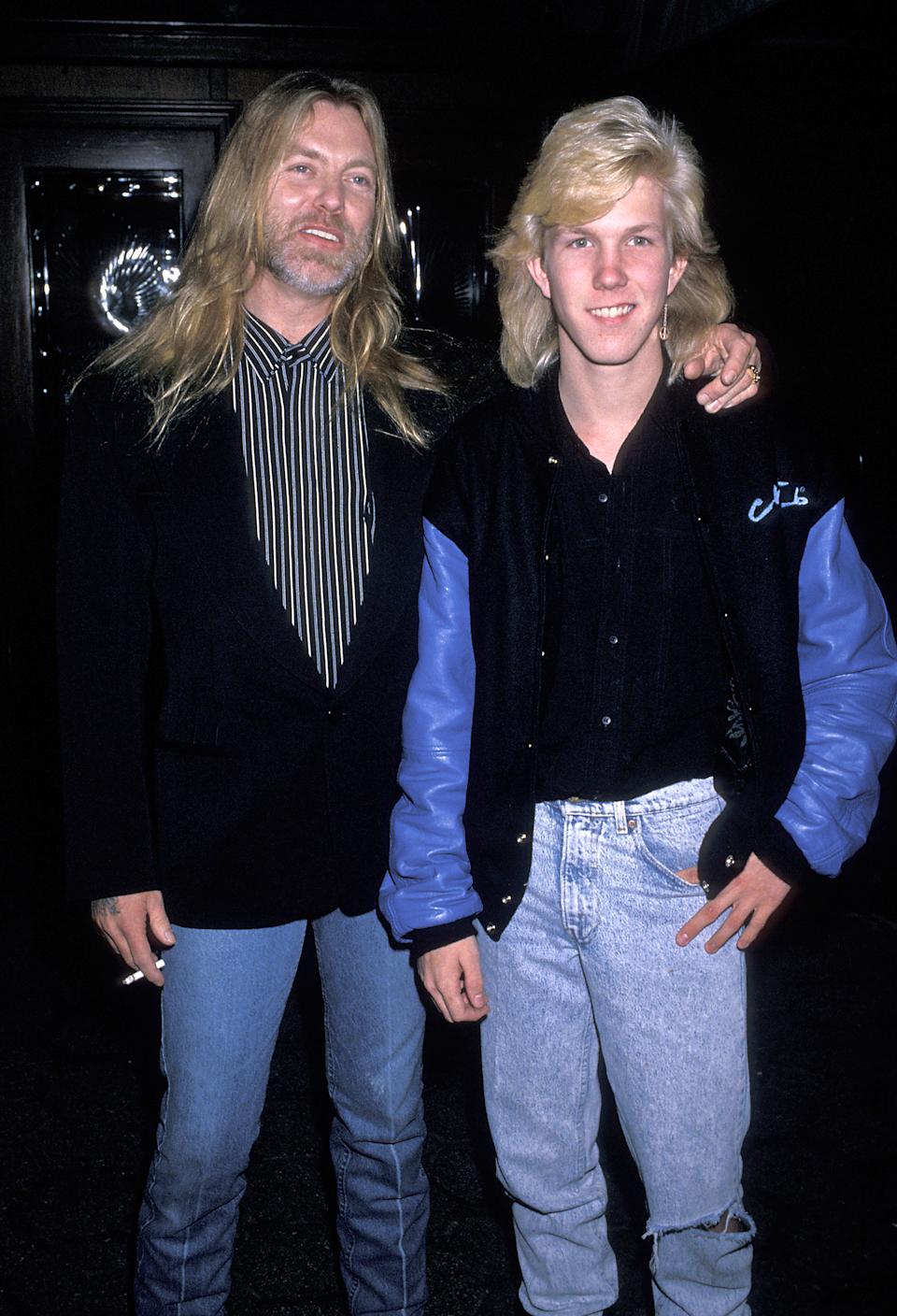 Gregg Allman with his son Devon Allman