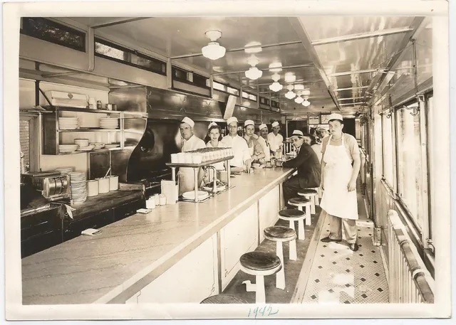 A restaurant built in an old shopping container.