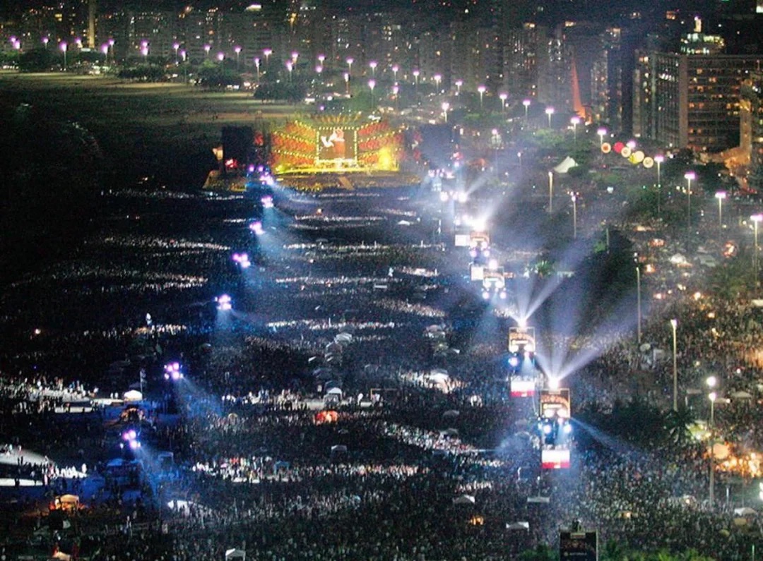 A Nighttime Aerial View