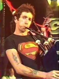 Bon Scott on the bagpipes.