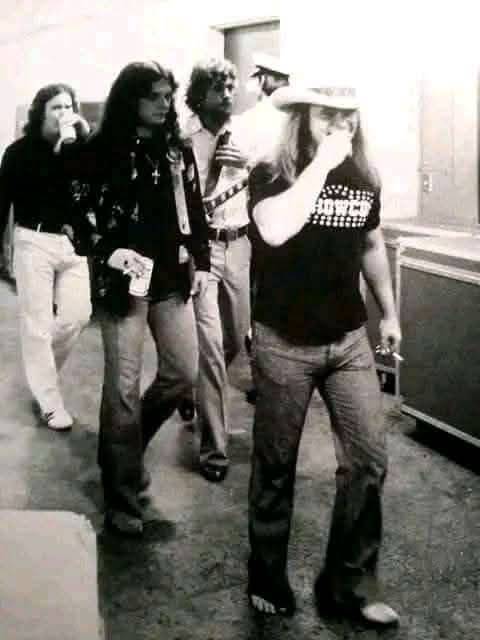 Headin' to the stage.