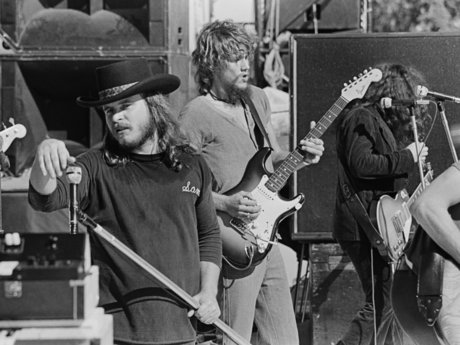 Performing “Free Bird” in 1974.