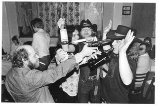 A Backstage Party with Real Guns - 1974