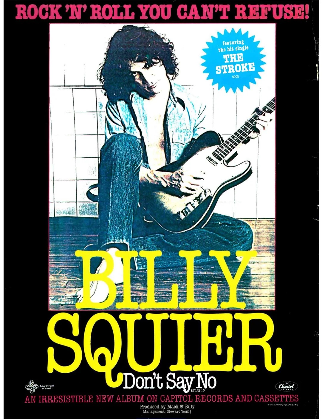 An ad for his "Don't Say No" album in 1981.