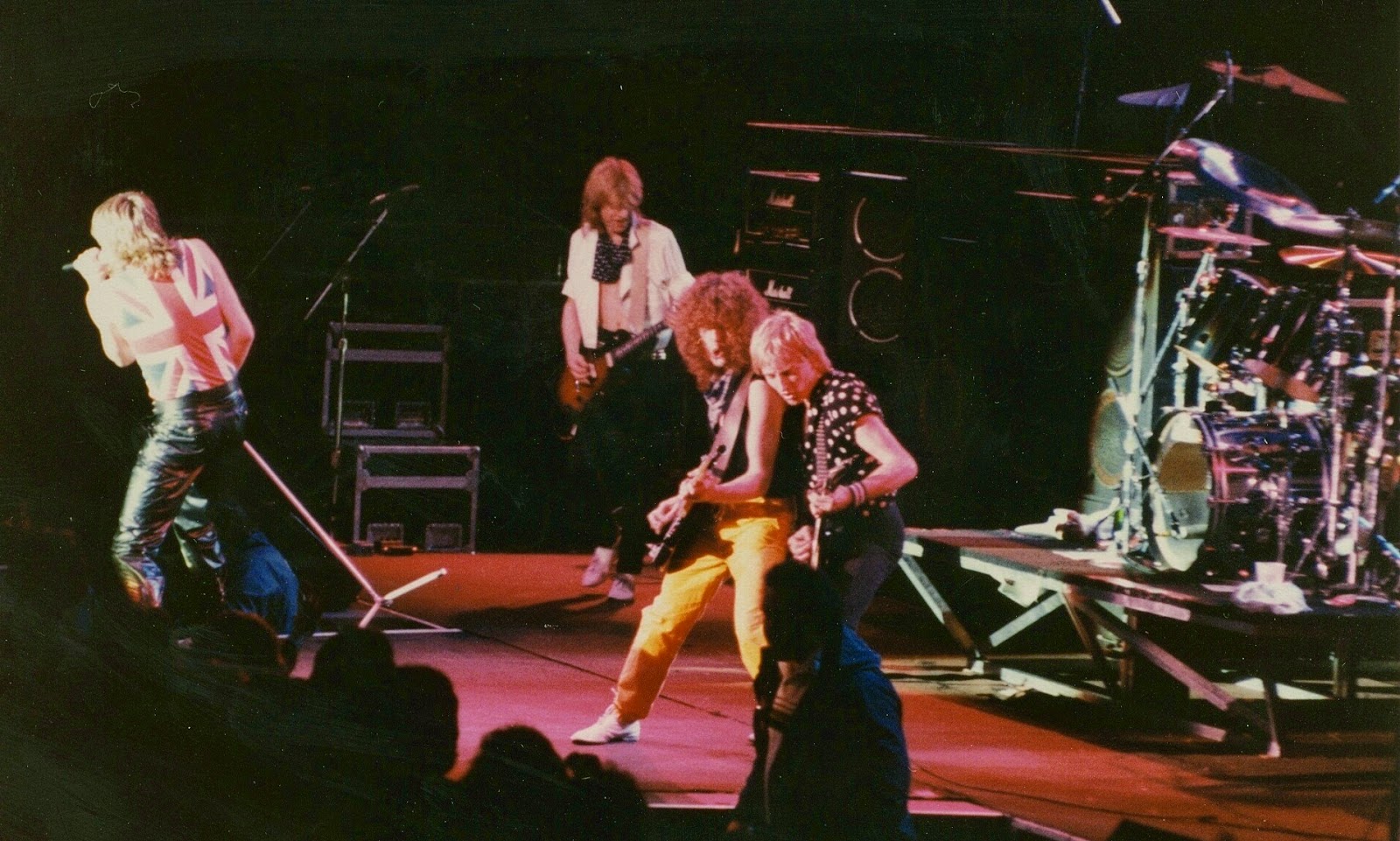 Def Leppard opening for Billy on their Pyromania tour at the New Haven Coliseum in Connecticut - March 22, 1983.