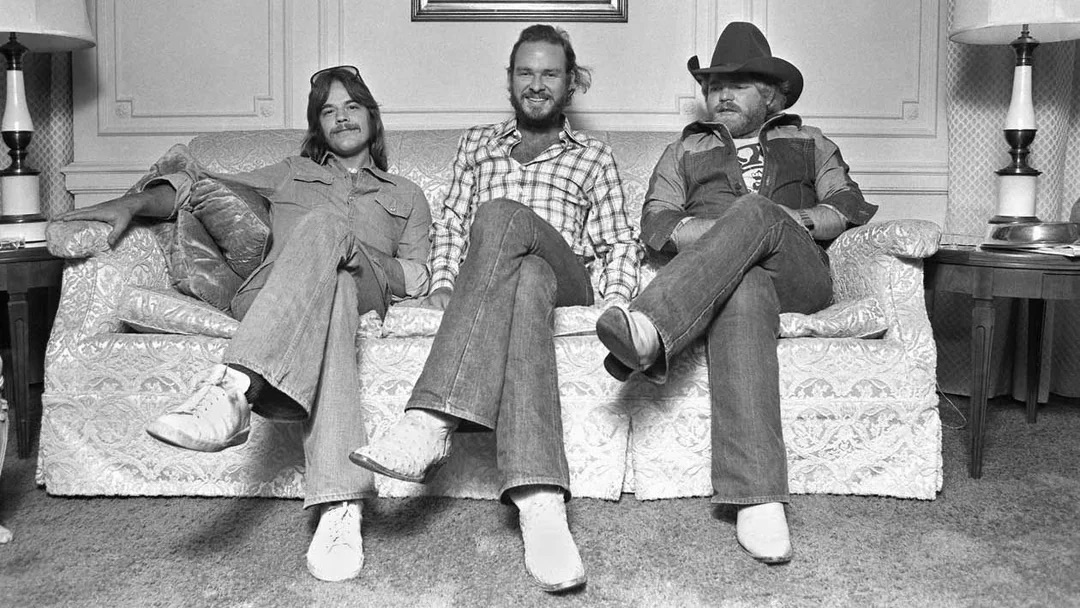 Hanging out on a couch in 1975.