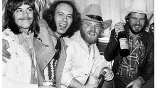 Backstage sippin' in 1971.