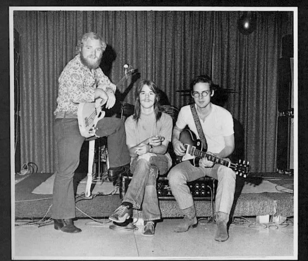 ZZ Top playing a high school prom in 1970.