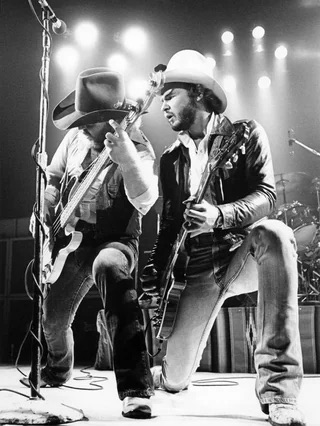 Dusty Hill and Billy Gibbons performing in Connecticut - 1975