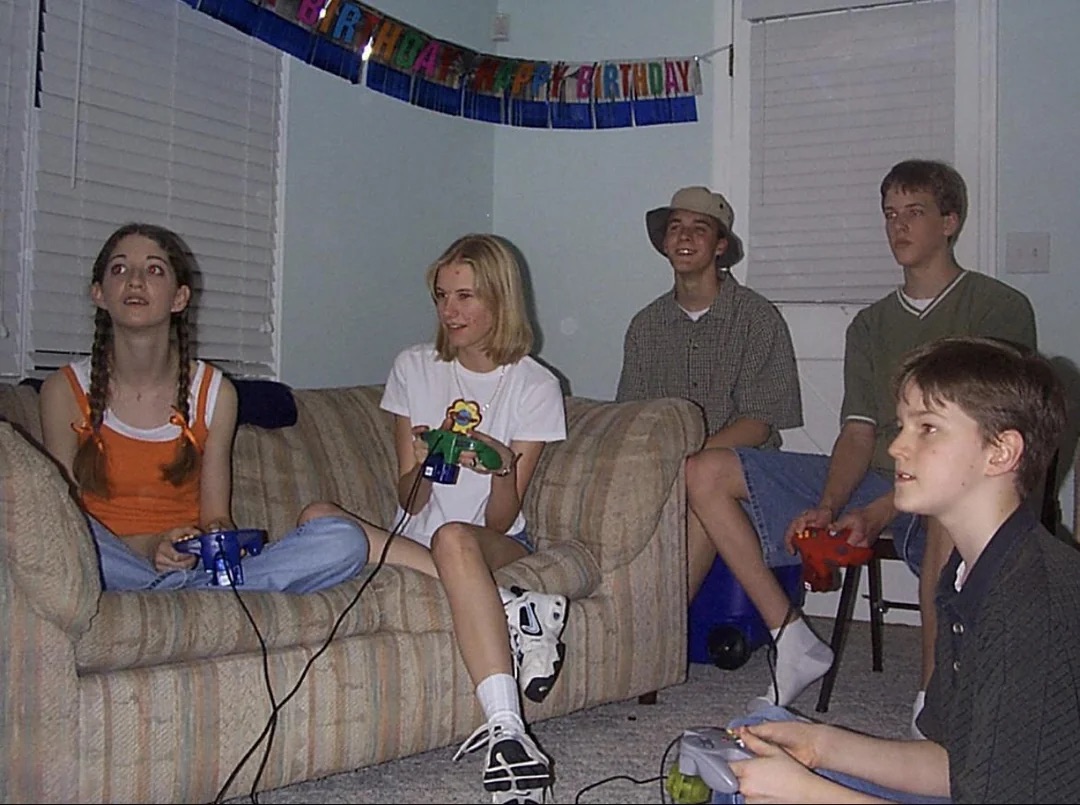 N64 at a birthday party.
