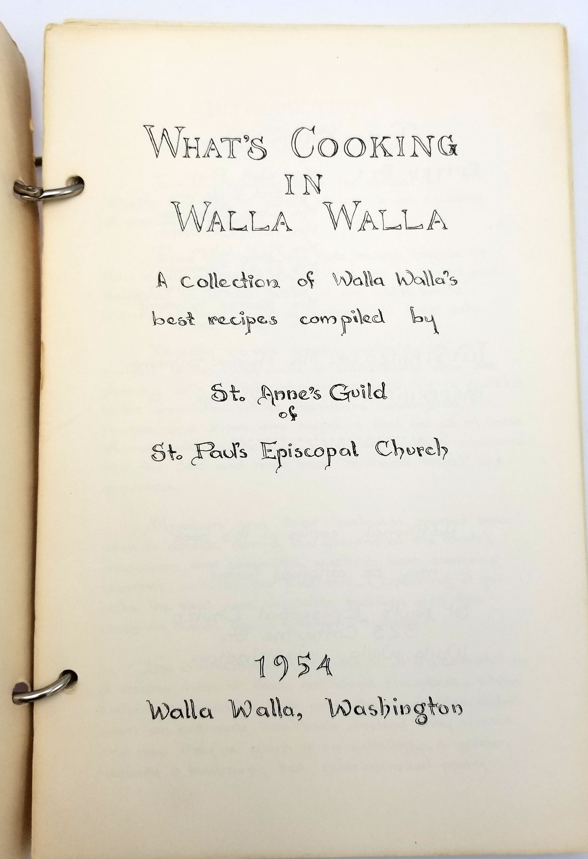 The First Known Printed Recipe - 1954