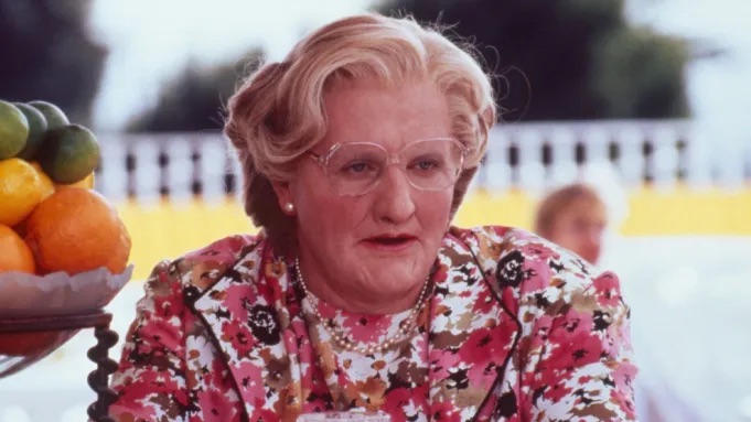 His Improv in Mrs. Doubtfire.