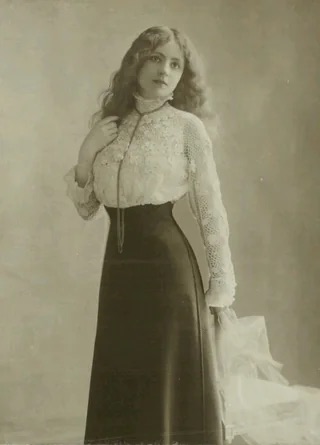 A Beauty Shot (Possibly modeling clothing) - 1900