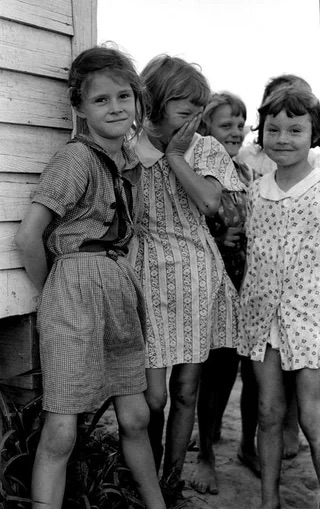 Young girls during the 1930s.
