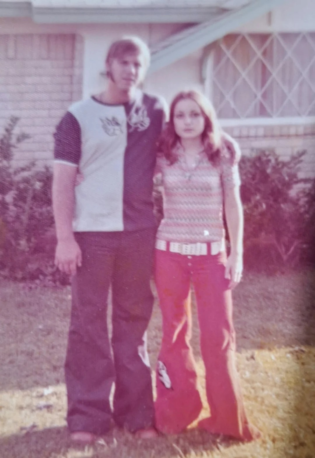 A high school couple in 1973.