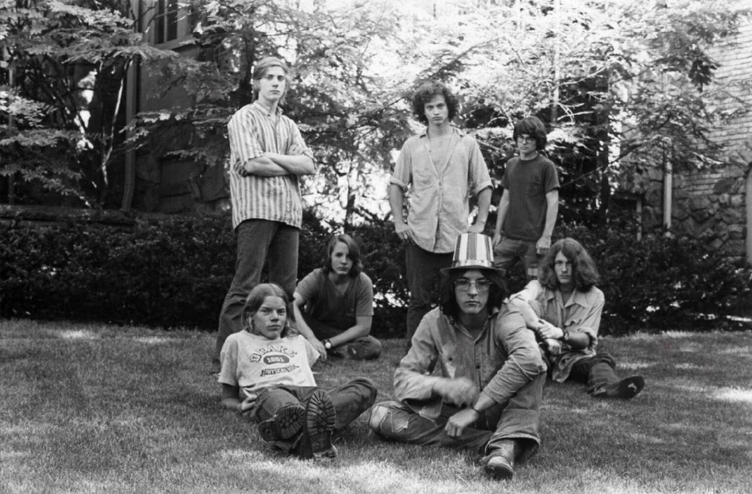 Gary Sinise (middle) with his high school band, “Half Day Road.”