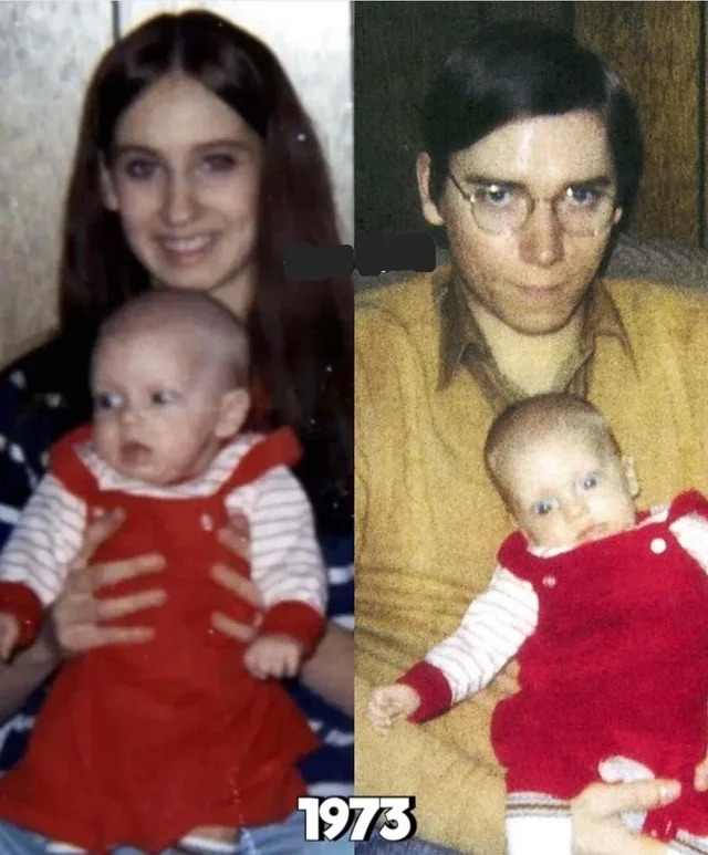 Baby Eminen (Marshall Mathers) with his parents - 1973.