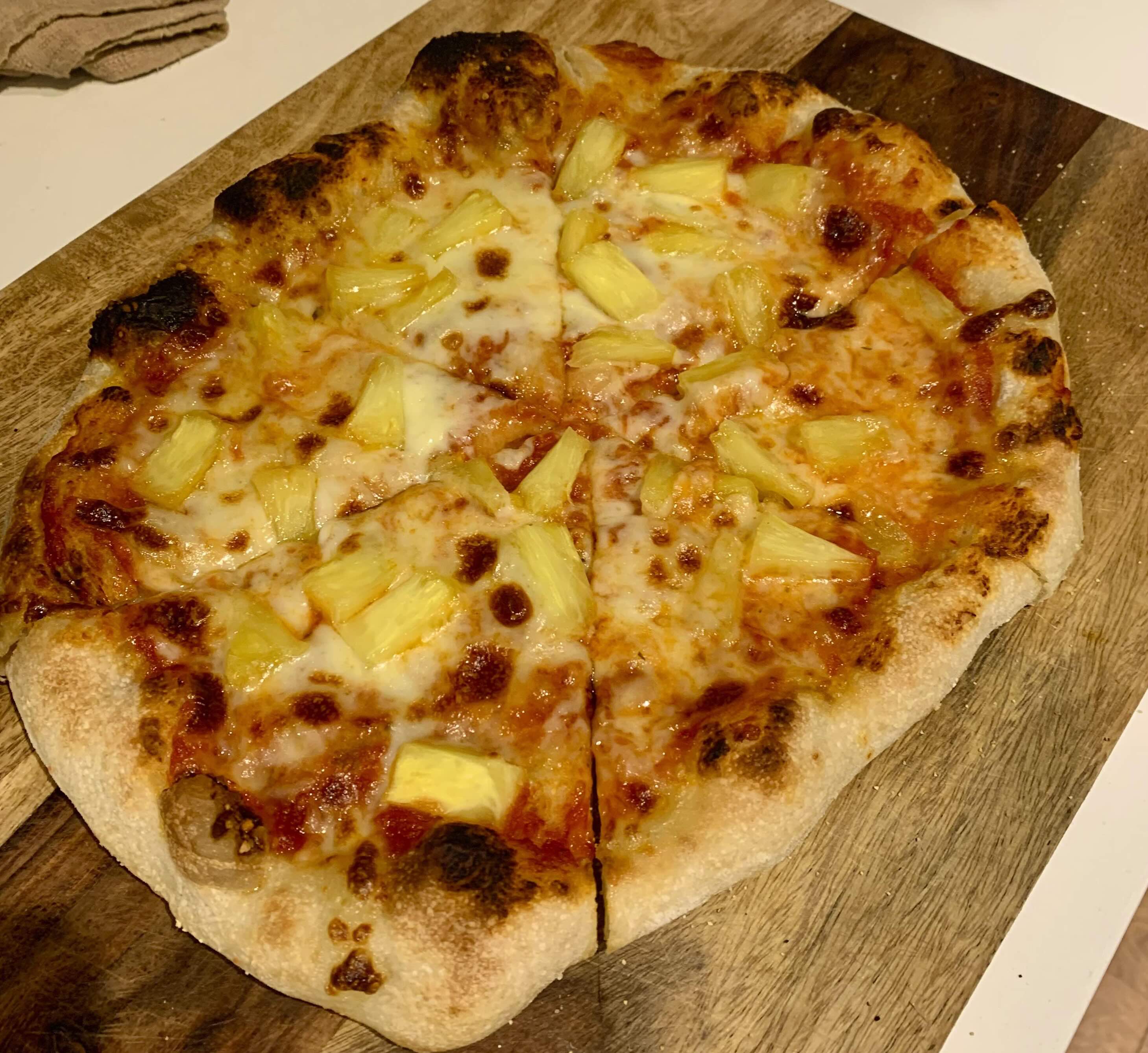 Pineapple on pizza.