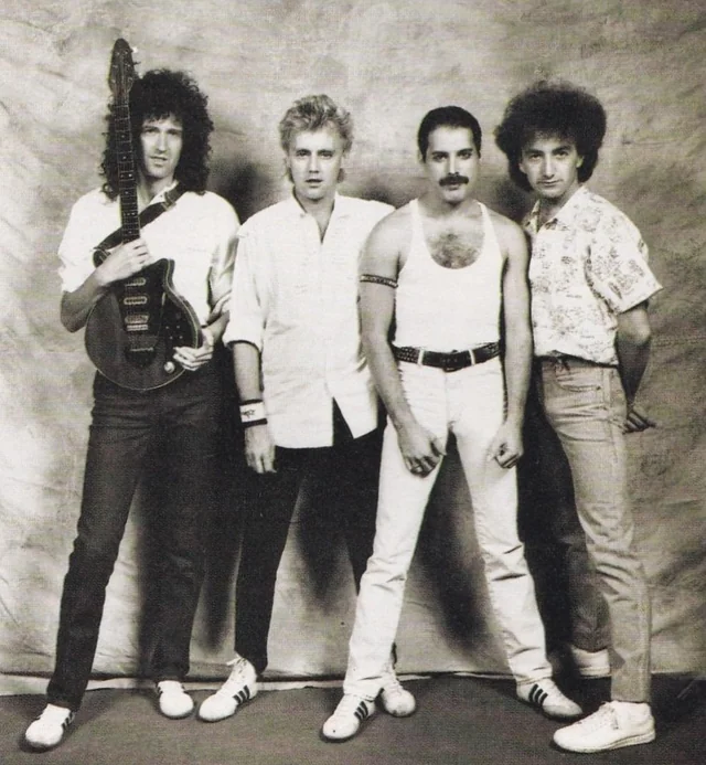 Queen at Live Aid, 1985.