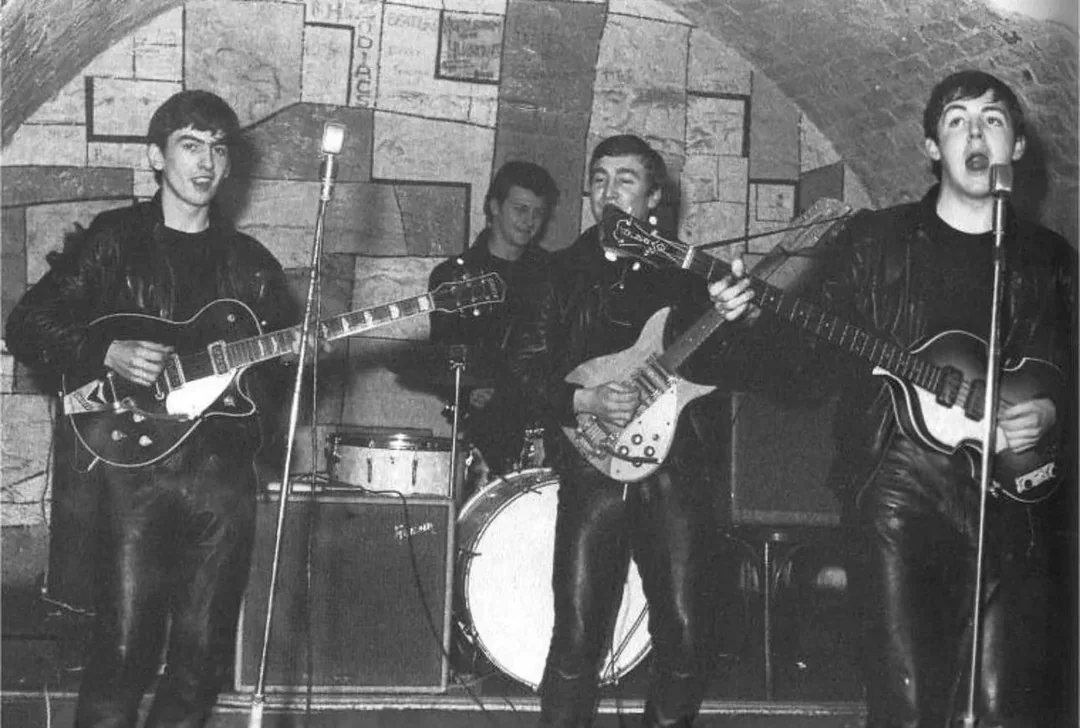 The Beatles at The Cavern Club, 1961.