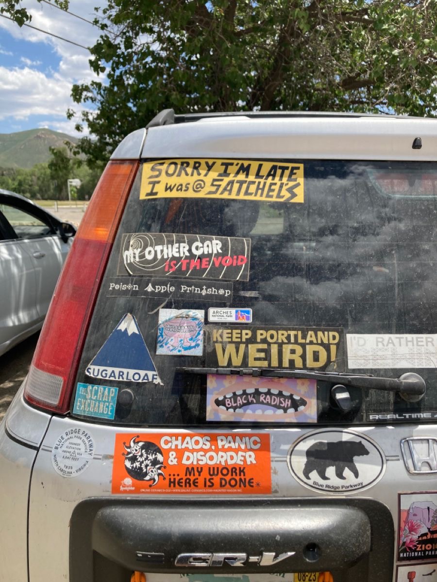 This car’s got jokes… and trauma.