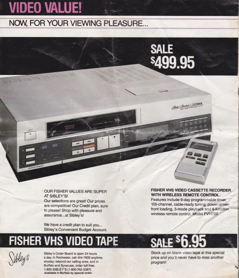 Owning a VCR