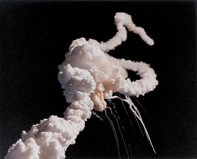The Challenger disaster, 1986.