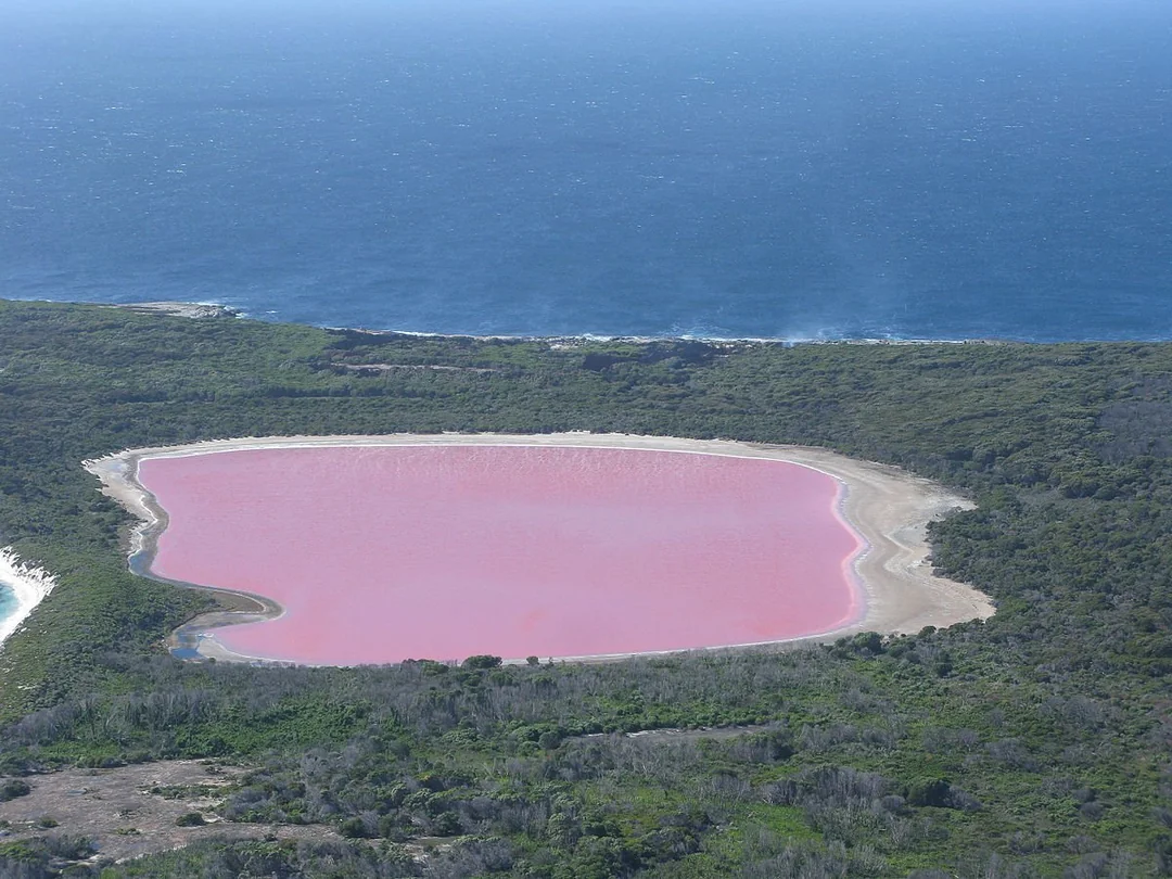 There’s a pink lake in Australia