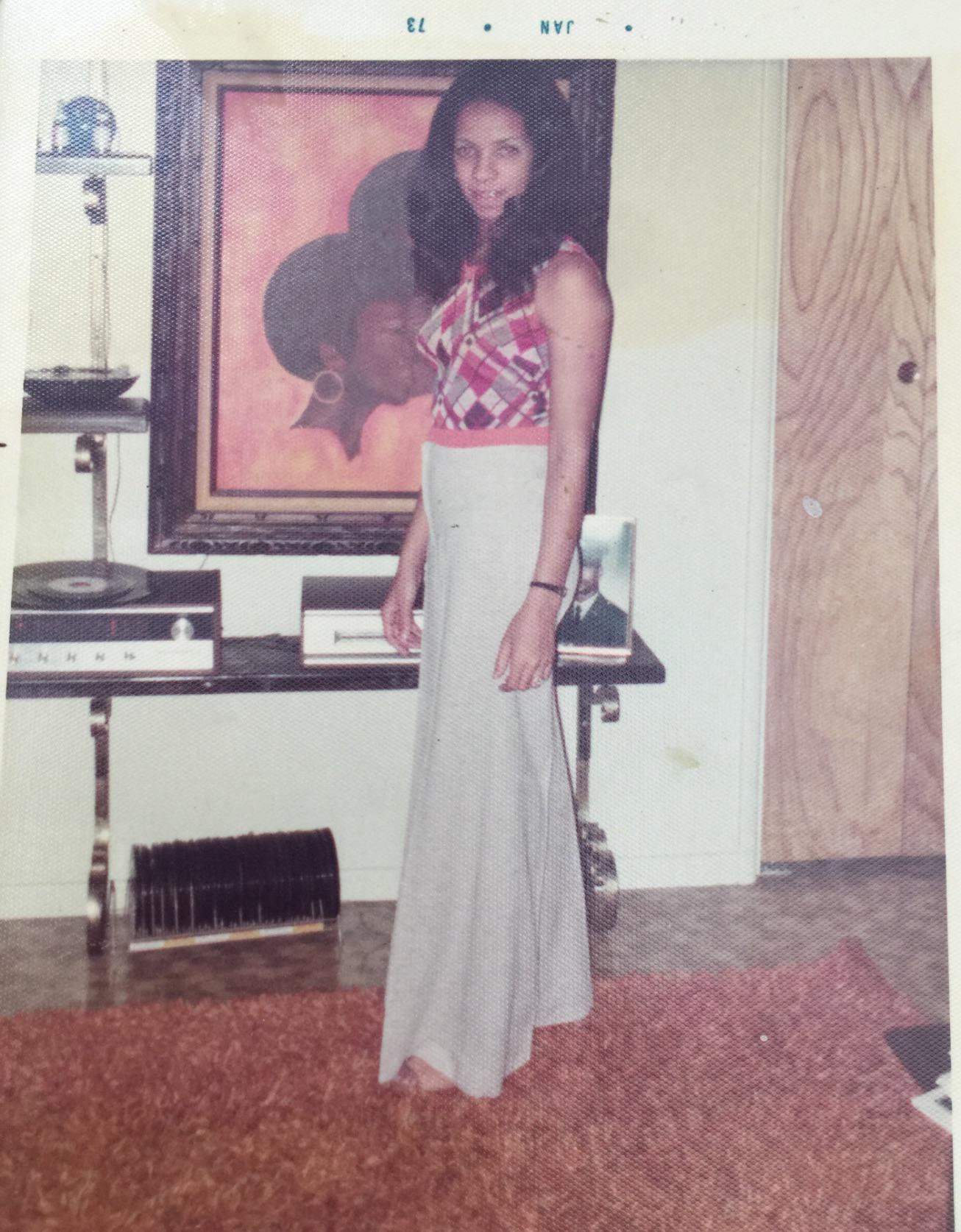 Playing some vinyls.