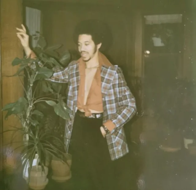 Outfit louder than the stereo.