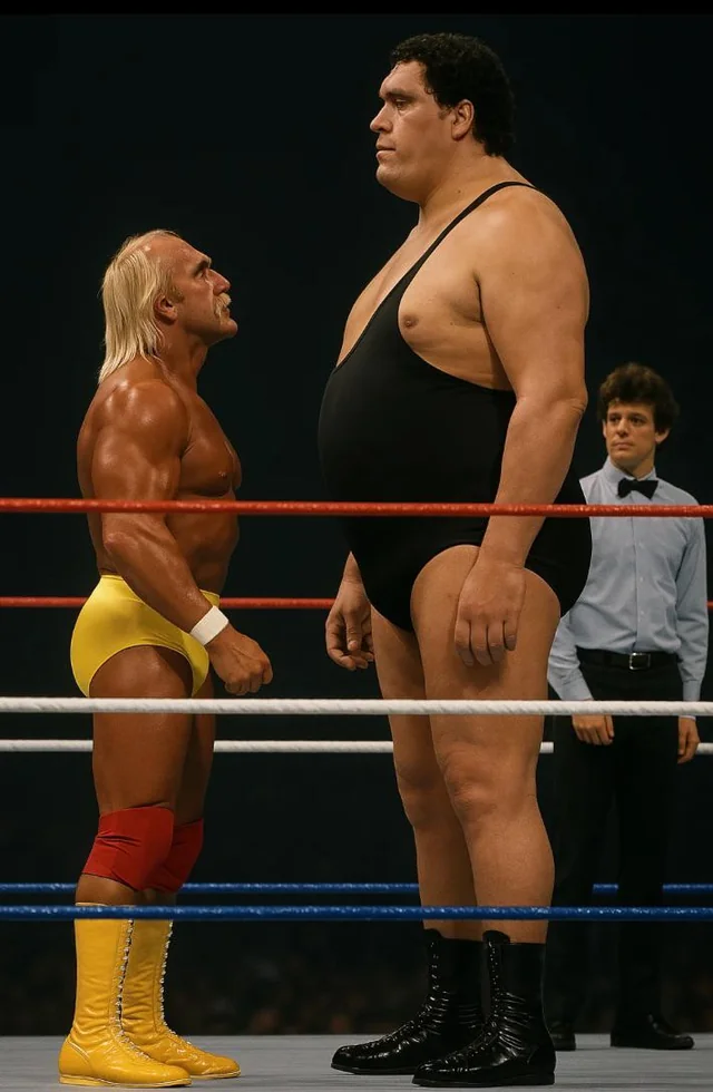 Showdown of the century Hogan vs. The Giant.