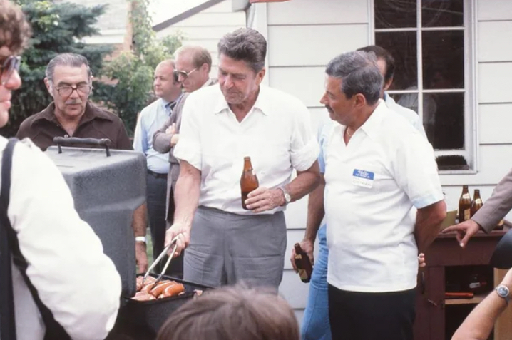 Reagan on the Grill
