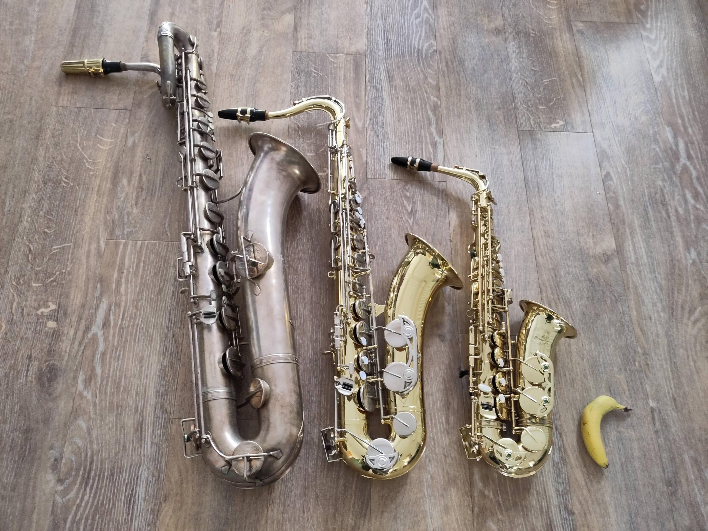 Basically a saxophone family.