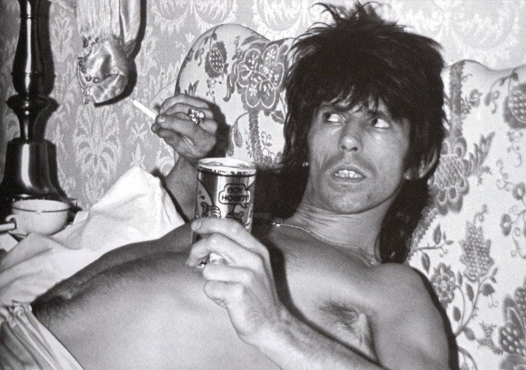 Keith Richards: Beer. Cigarette. Repeat.