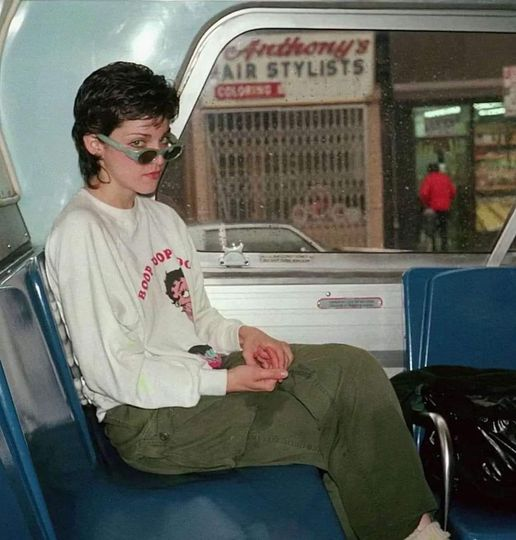 Madonna being too cool for rush hour.