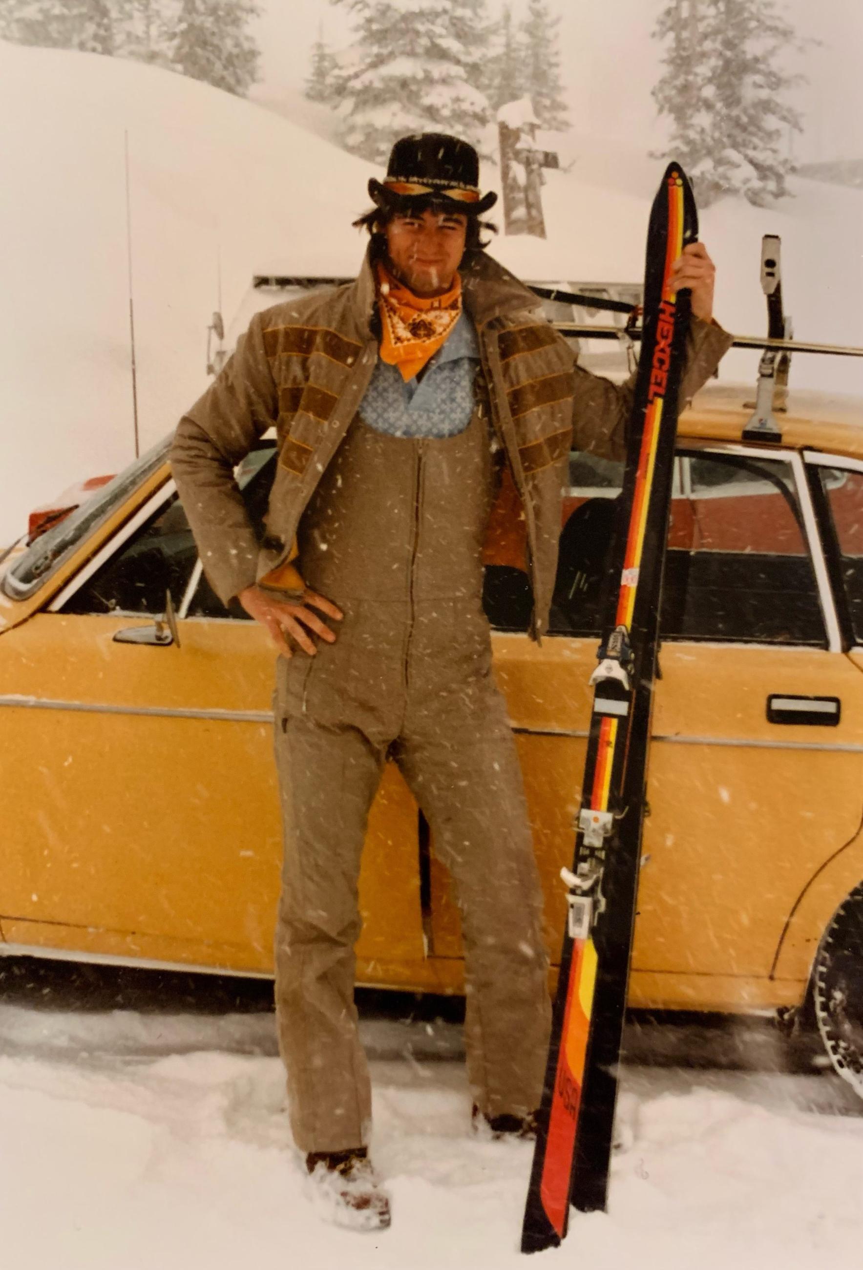 Ski trip in a Volvo.
