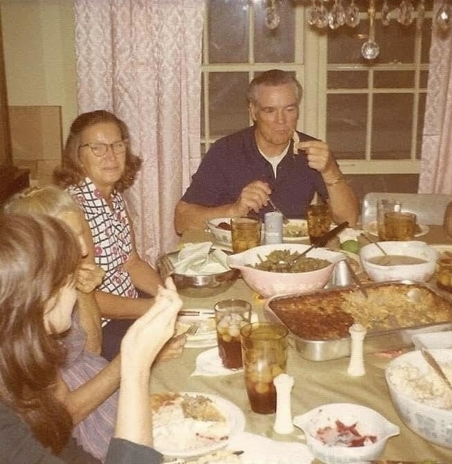 Dad Wasn't Talking, He Was Eating