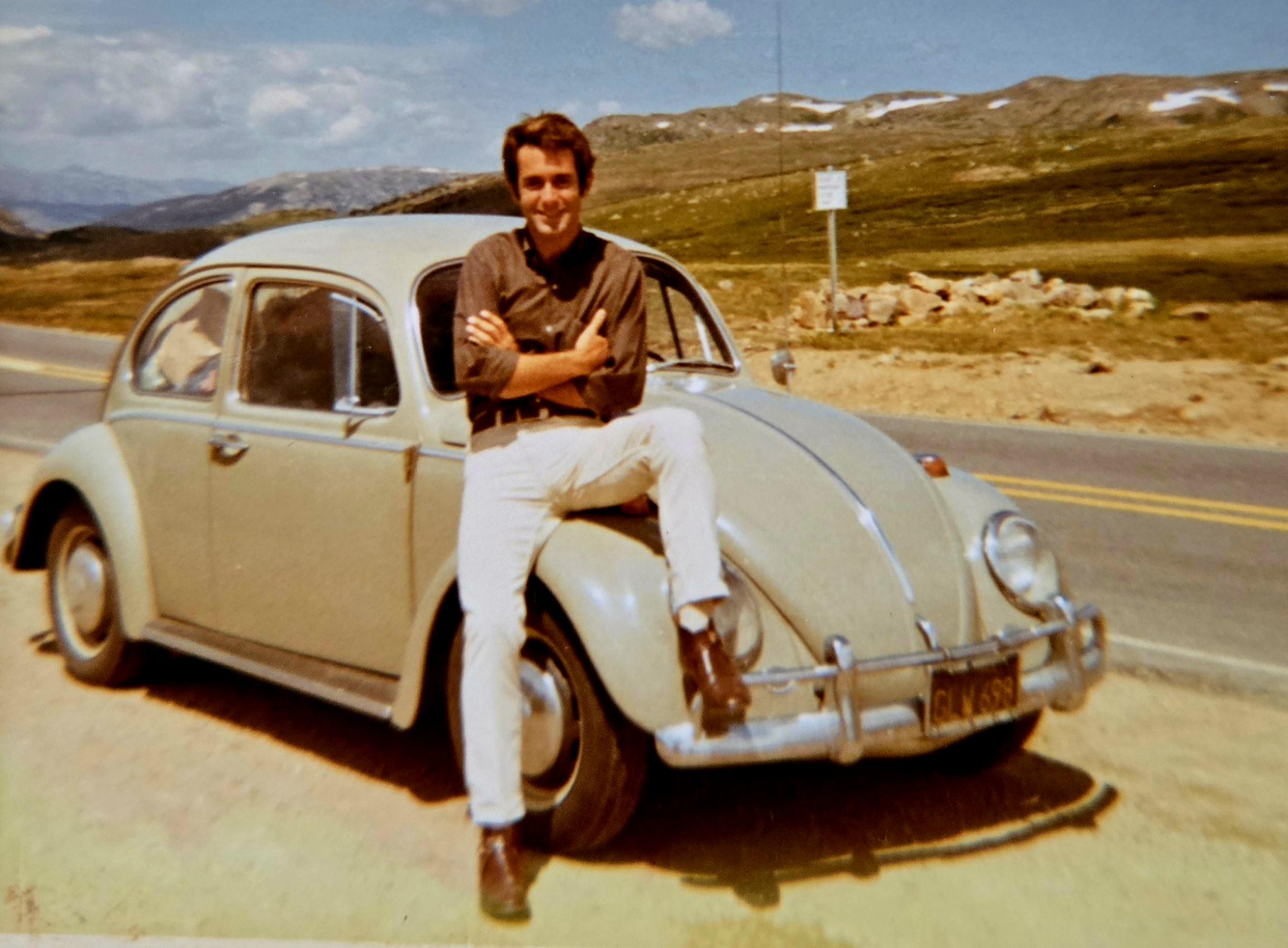 Posing with the car was essential.