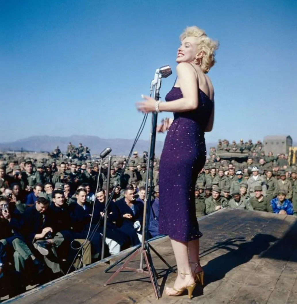 Marilyn Monroe Performs for the Troops: Korea, 1954