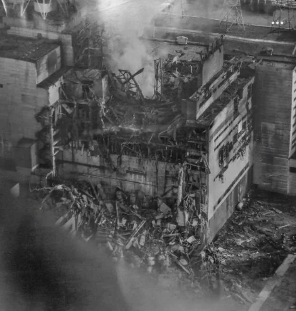 First Photo of the Chernobyl Disaster, 1986