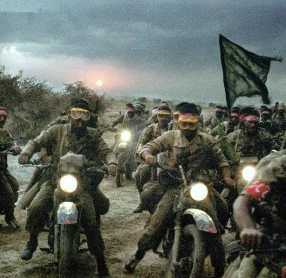 Iranian Motorbike Units During Iran–Iraq War, 1980s