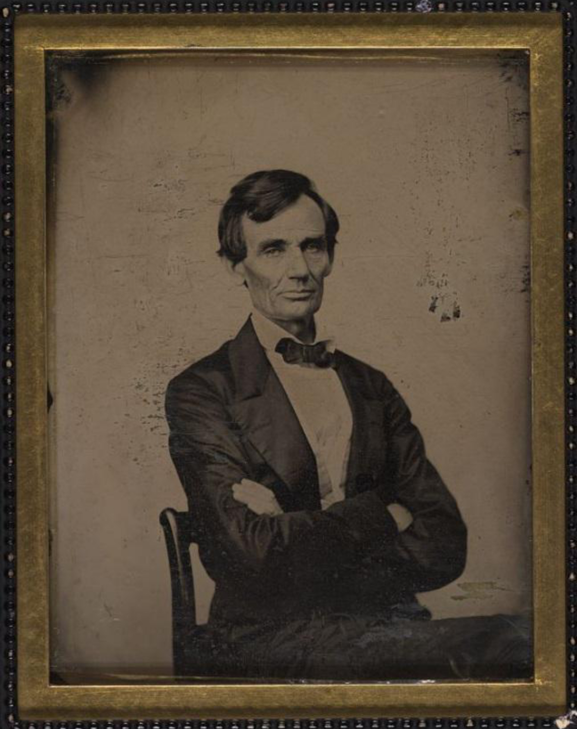 Lincoln as a Candidate: Ambrotype, 1860