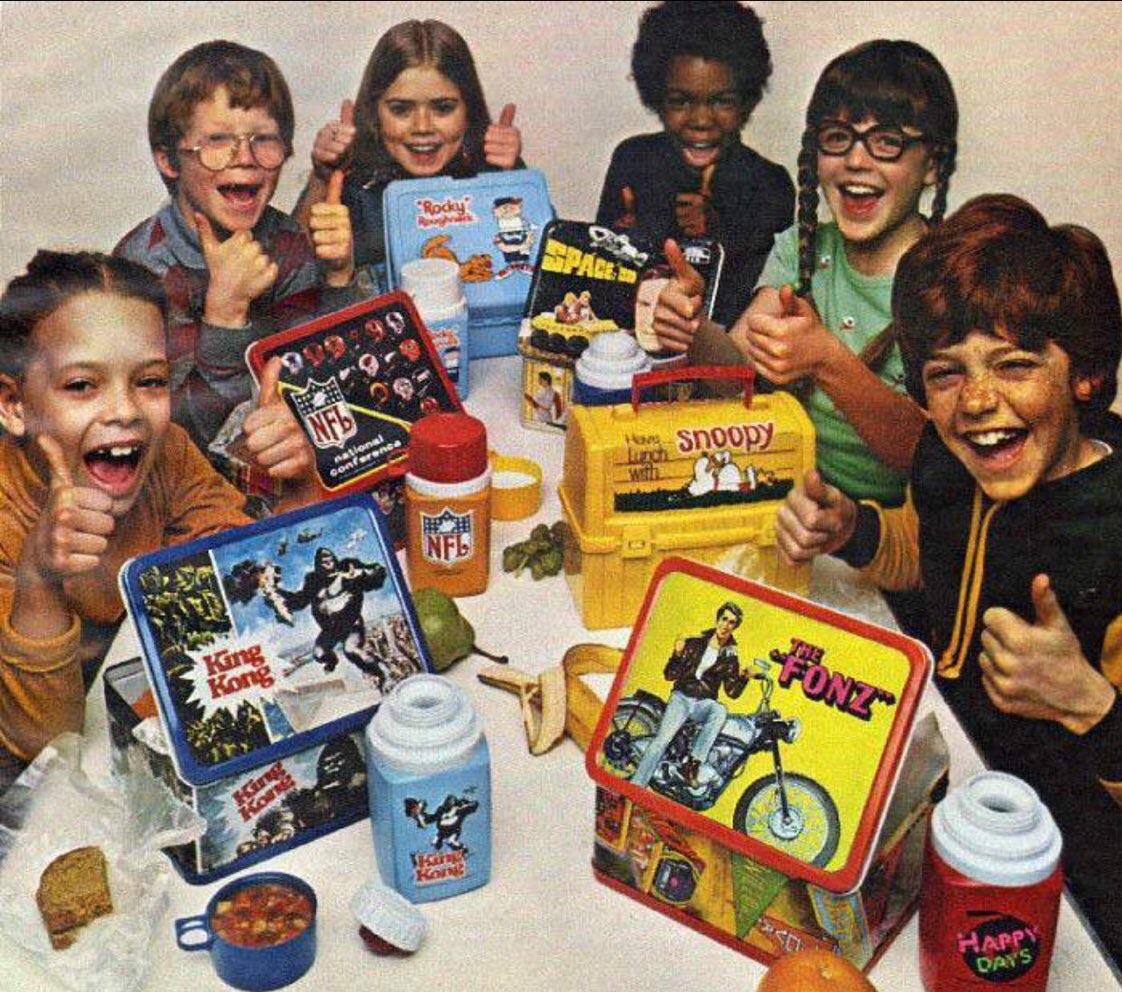 You weren't cool enough if you didn't have a lunchbox.